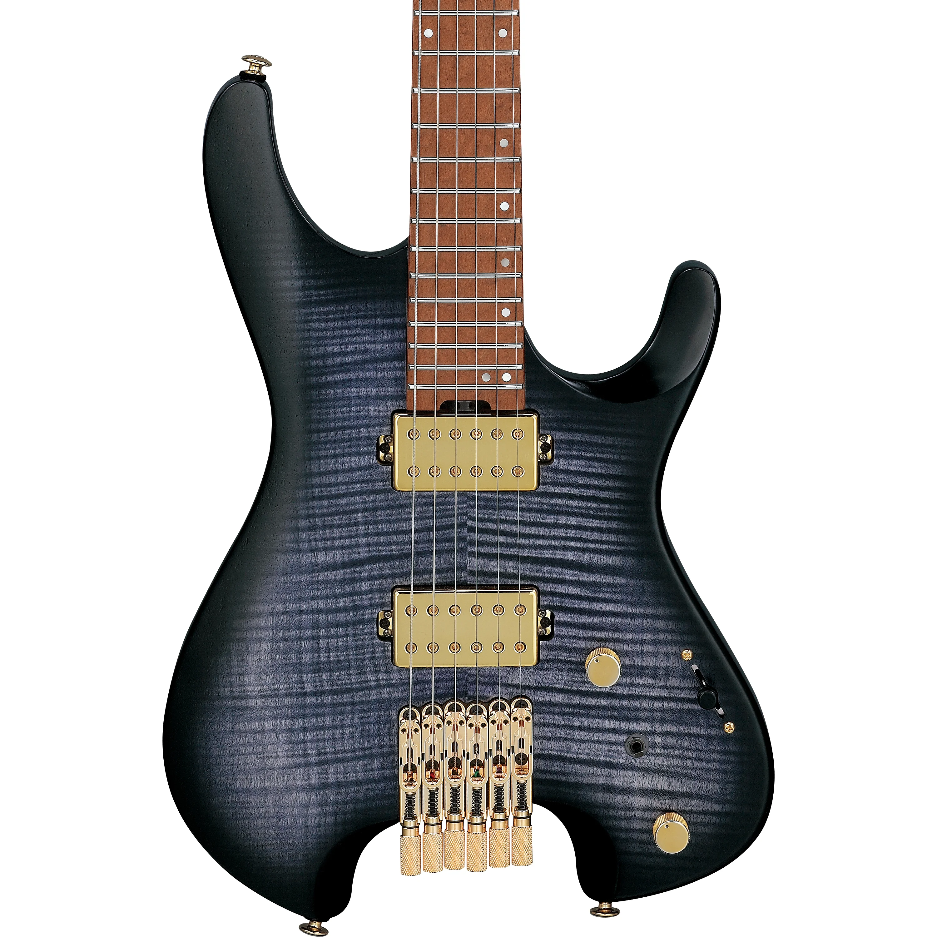 Q52FMG-DRL Quest Headless E-Gitarre Deep Twilight Burst Low Gloss 